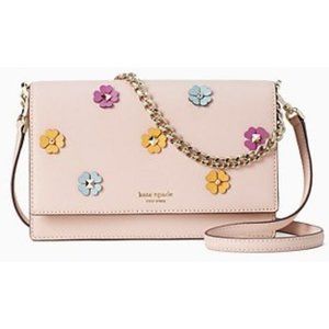 Kate SpadeCameron Spade Flower Applique Crossbody.